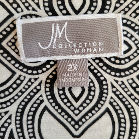 JM Collection tunic blouse - Picture 3 of 5